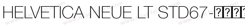 HELVETICA NEUE LT STD67字体转换